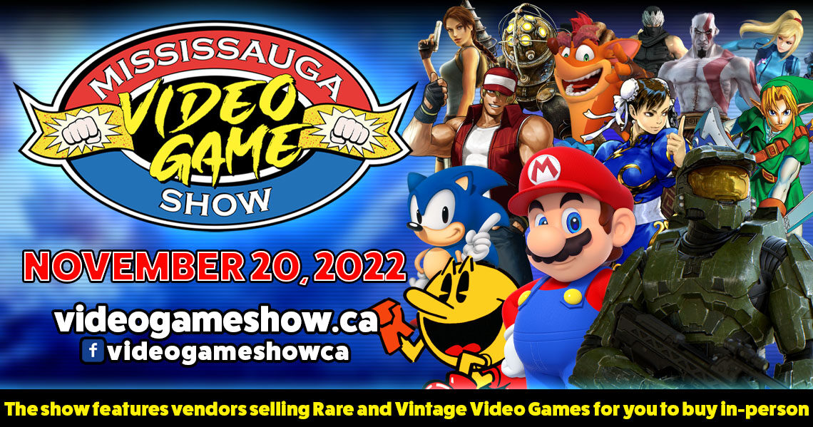 Mississauga Video Game Show 2022 Fall Edition will be November 20