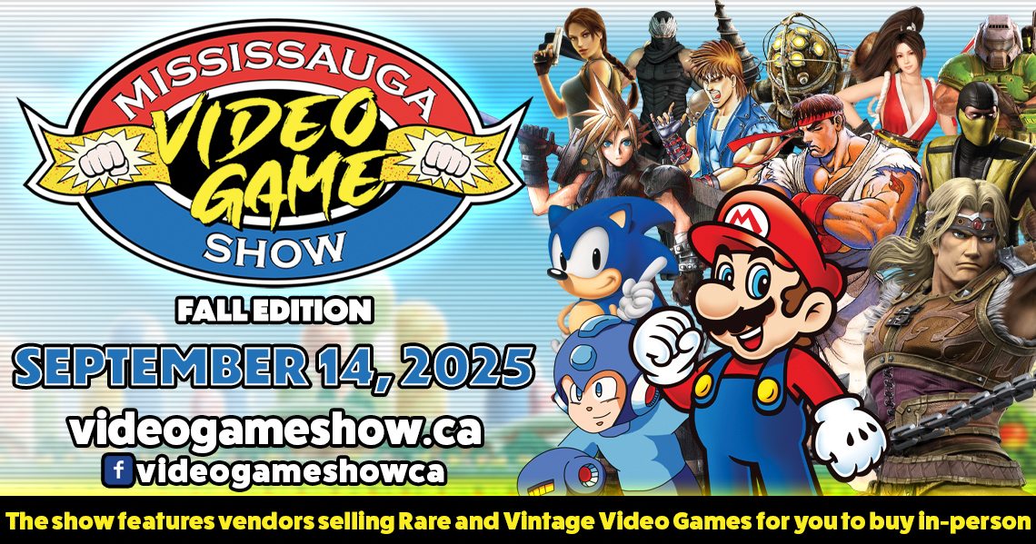 Mississauga Video Game Show 2025 – Fall Edition will be September 14