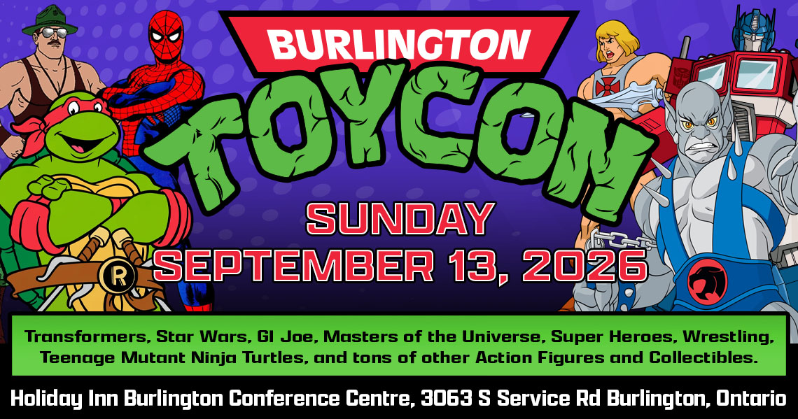 Burlington ToyCon 2026 will be Sunday September 13